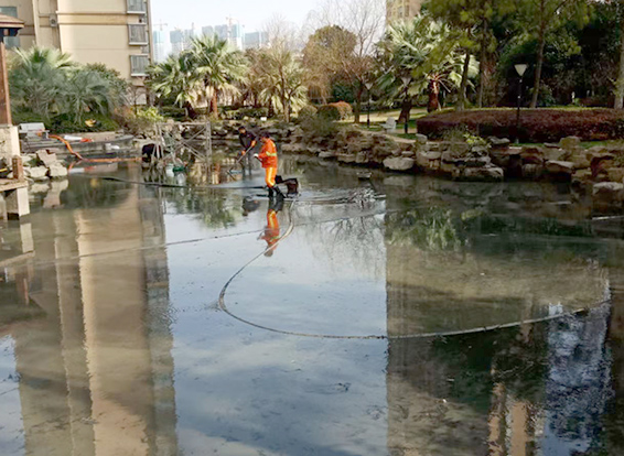 沙坪坝景观池淤泥清理